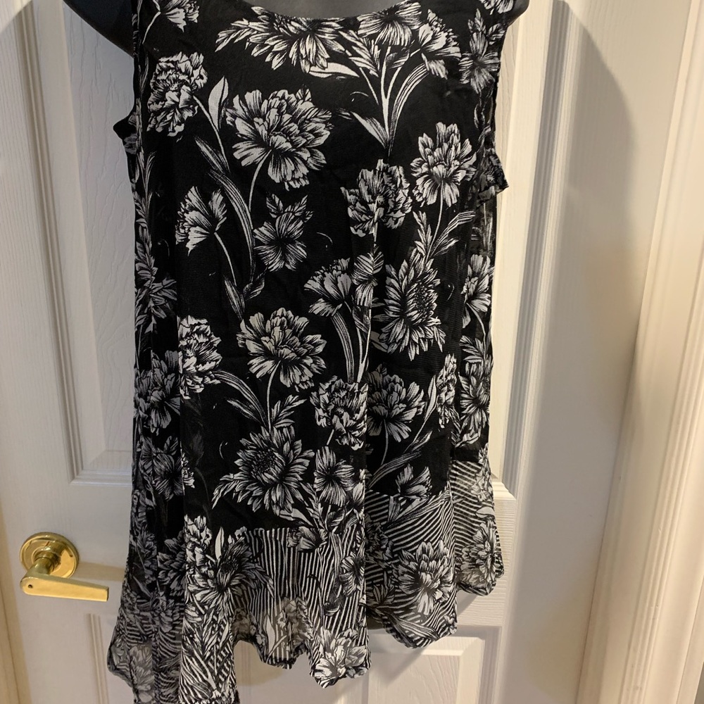 Cute sheer top.